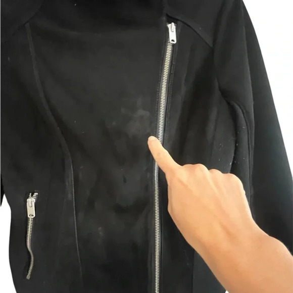 Andrew Marc New York suede  jacket moto size S - Picture 14 of 16